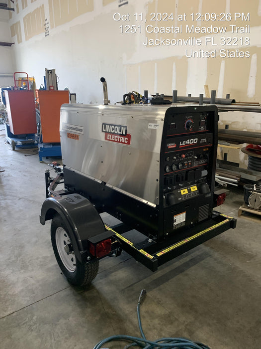 2024 Lincoln Electric LE400 Kubota V1505, Trlr, Cable Rack, Light Kit, ES Decals, T3