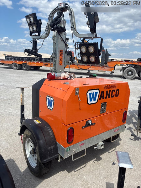 2025 Wanco WLTT-4MM4K Diesel, Mitsubishi L2E, 9.0HP @1800 rpm, Deep Sea Controller, Shore Power Plug, Auto Start, (4) 350W LED Floodlights, 4kW Generator, 60 Gal Fuel Tank, 2" Ball, T3