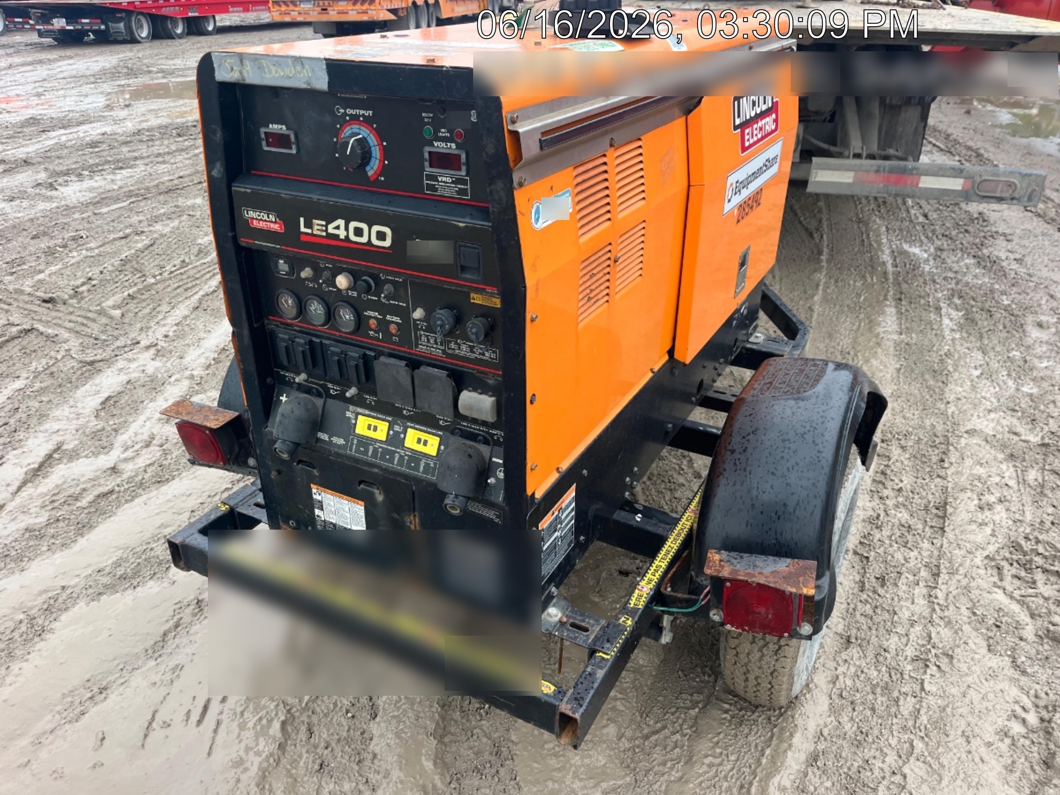 2022 Lincoln Electric LE400 Kubota V1505, Trlr, Cable Rack, Light Kit, ES Decals, T3