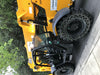 2019 JCB 510-56 74 HP w/Open ROPS, Beacon, Aux Hydraulics, Worklights, Solid Tires w/60" Carriage/Forks