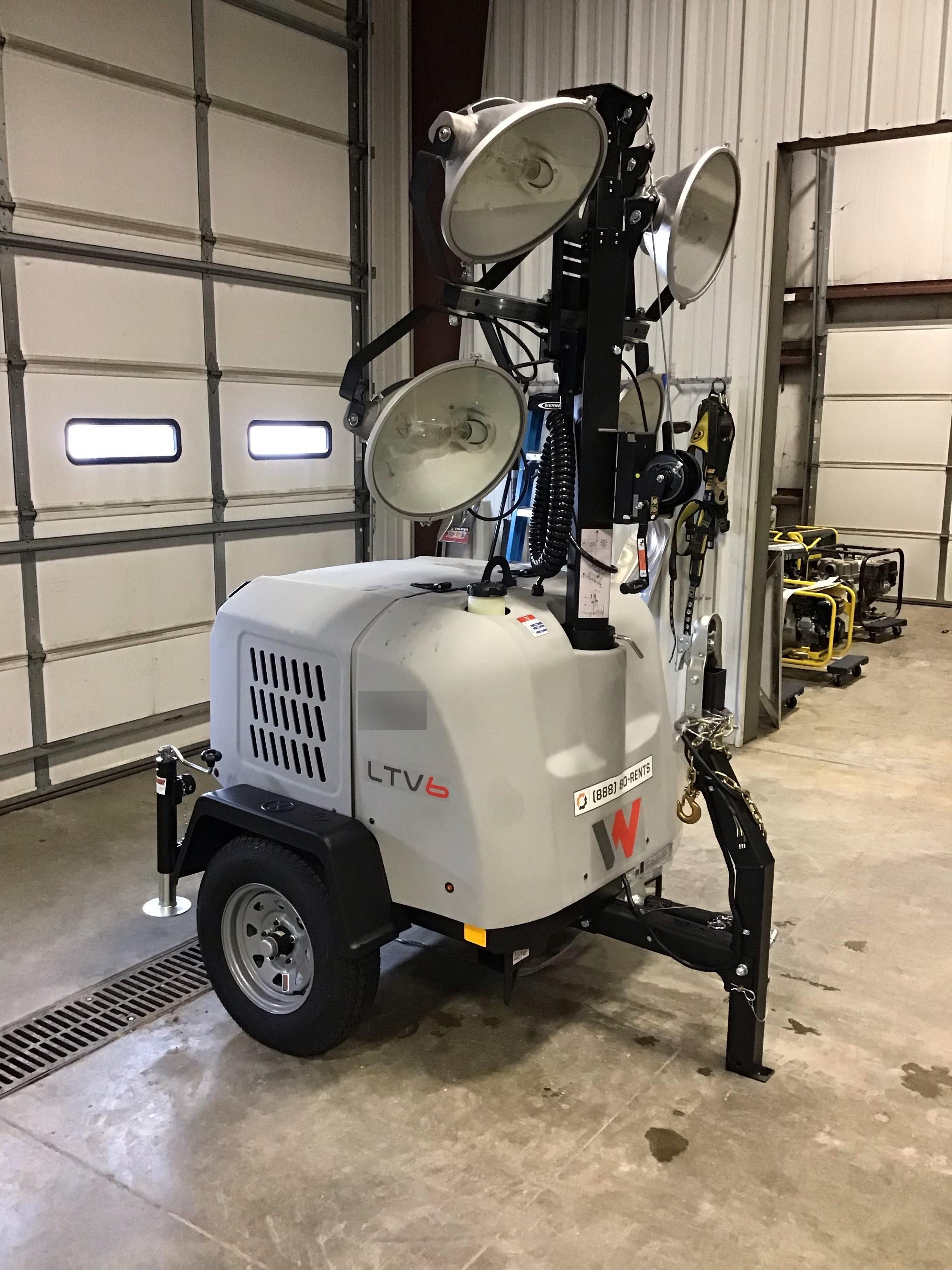 2018 Wacker Neuson LTV6L-MH Wacker Neuson LTV6L Mobile Light Tower w/Fuel Level Sensor Installed