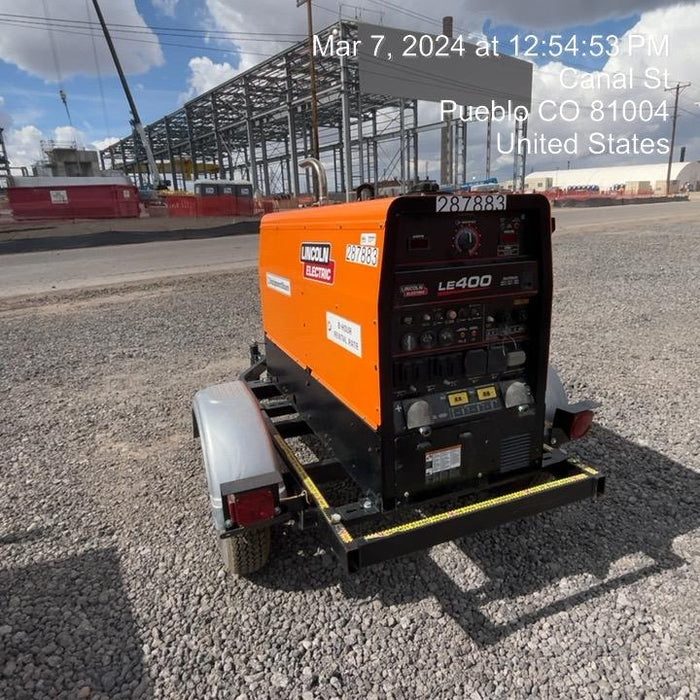 2023 Lincoln Electric LE400 Kubota V1505, Trlr, Cable Rack, Light Kit, ES Decals, T3