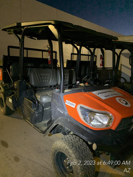 2022 Kubota RTV-X1140W-H Plastic Canopy, Windshield Acrylic Clear, LED Strobe Light, Wire Harness Kit, Back up Alarm
