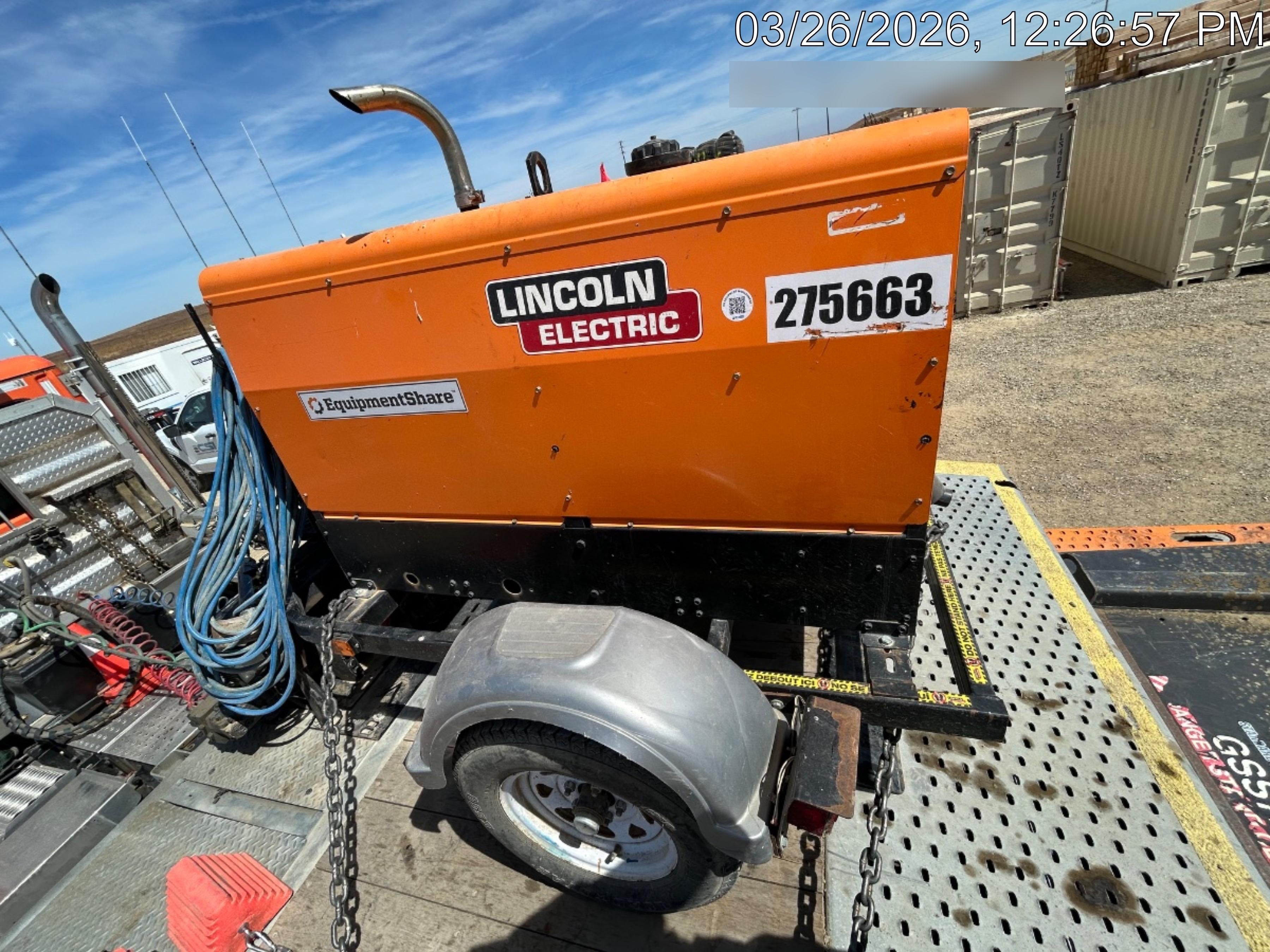 2022 Lincoln Electric LE400 Kubota V1505, Trlr, Cable Rack, Light Kit, ES Decals, T3