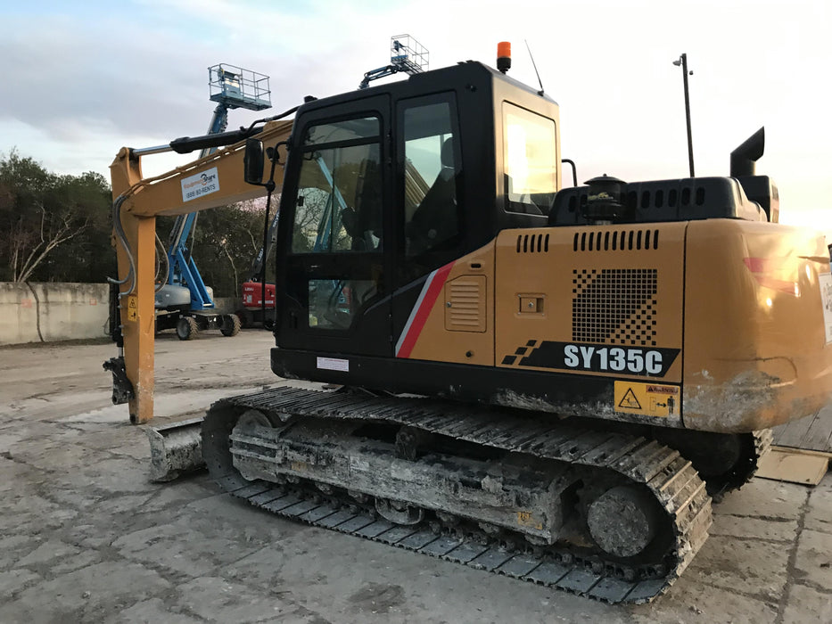 Sany SY135C SY135 Tier 4 - Cab, Hydraulic QC,  Buckets: 24" , 36" , 42"