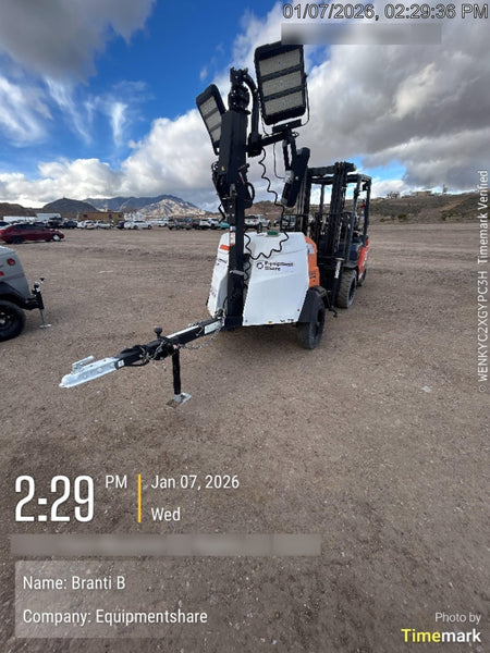 2023 Generac MLT2 Diesel, Flex Switch 120V Input, Powerzone Controller, 
(4) 320W LED Lights, 4kW Generator, 39.9 Gal Fuel Tank, 2" Ball, T3