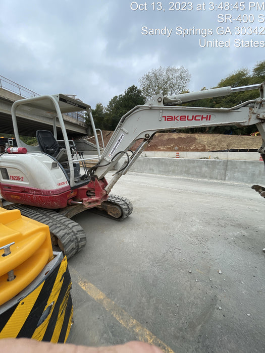 2020 Takeuchi TB235-2R Canopy, Rubber Tracks, Manual TAG QC
