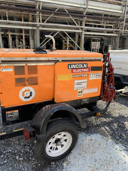 2021 Lincoln Electric Vantage 322 Vantage 322 Ready Pak 3 w/ Decals, ORANGE (includes trailer, cable rack, fender light kit) NO Telematics
