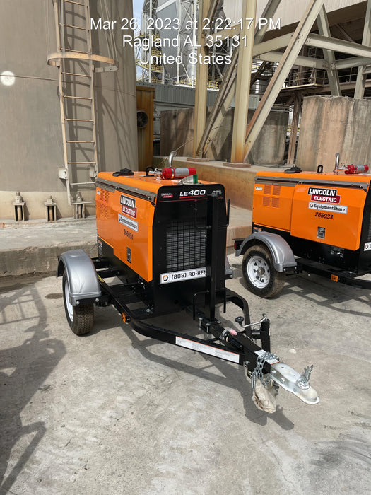 2022 Lincoln Electric LE400 Kubota V1505, Trlr, Cable Rack, Light Kit, ES Decals, T3