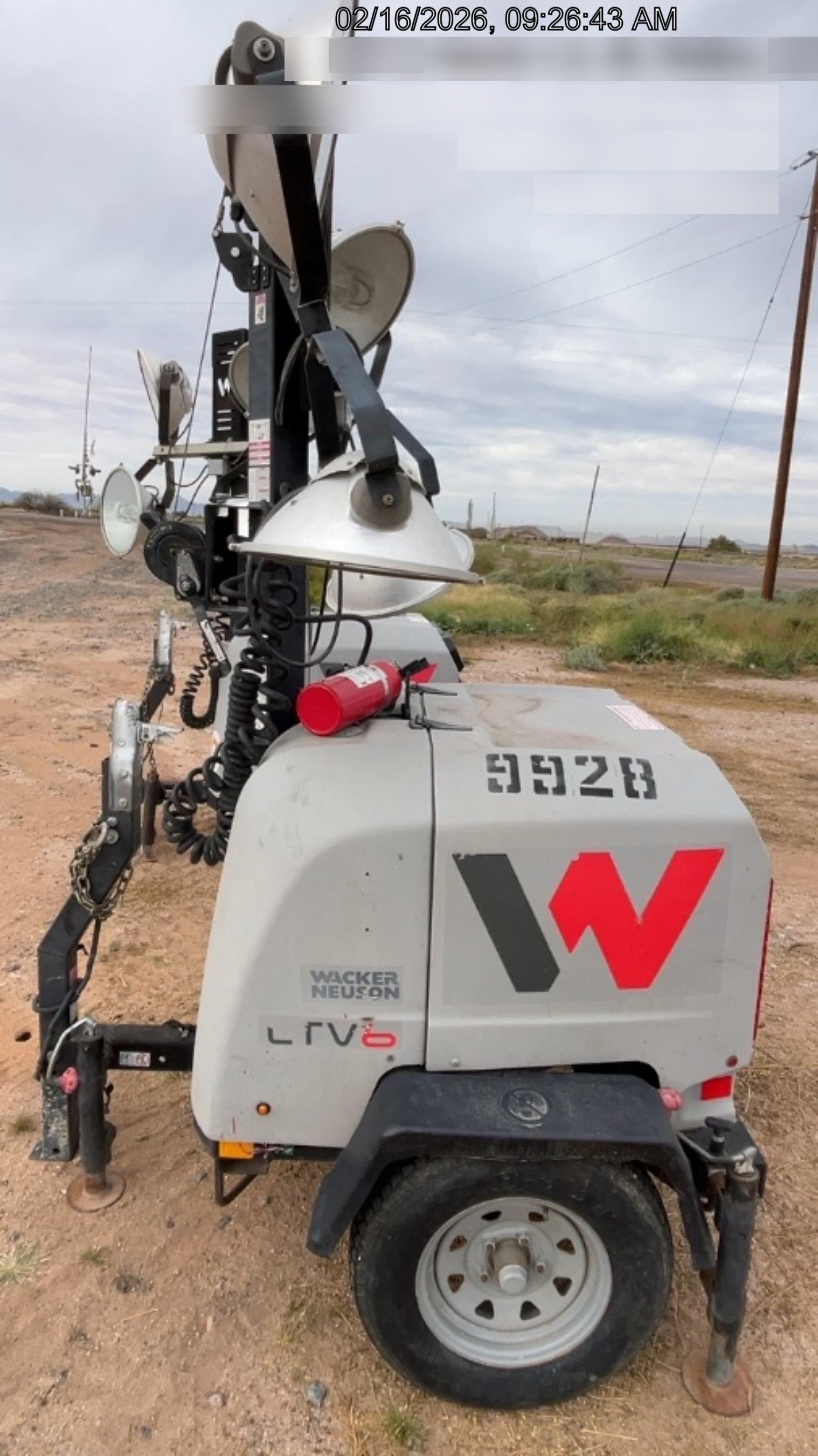 Wacker Neuson LTV6K-MH Wacker Neuson LTV6K Towable Light Tower