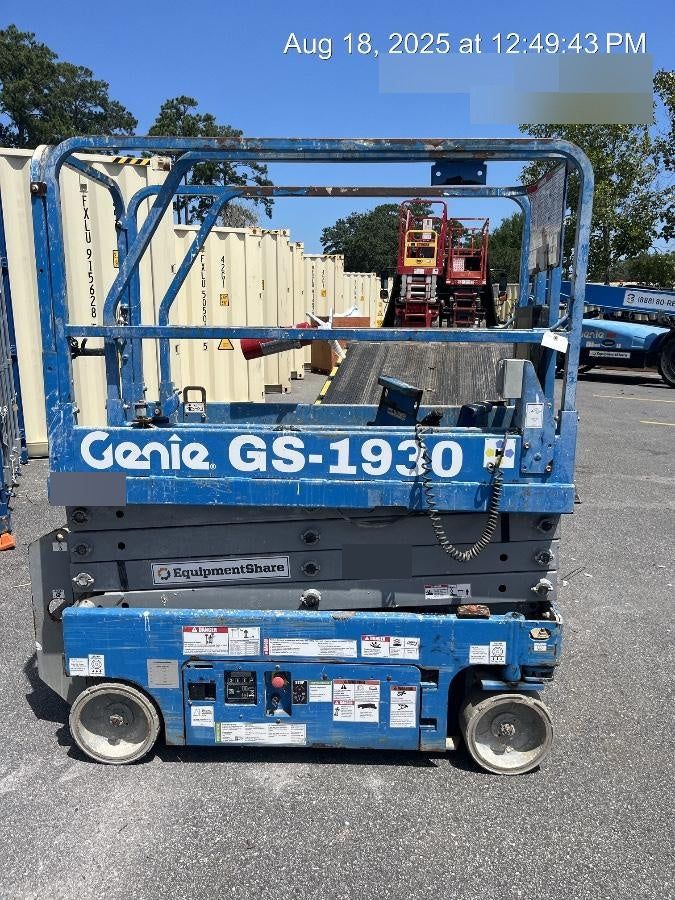 2018 Genie GS-1930 Genie GS-1930 w/Fixed Rail, Chain Entry