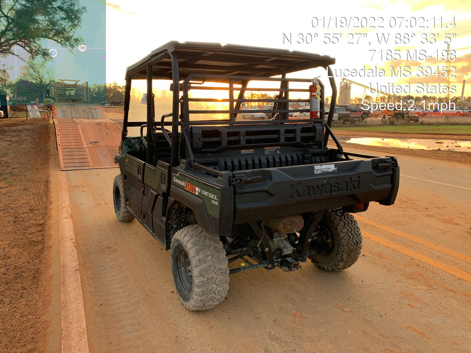 2019 Kawasaki Mule PRO-DXT Standard Options, Backup Alarm, Beacon, Plastic Hard Top, Poly Windshield, Horn Kit
