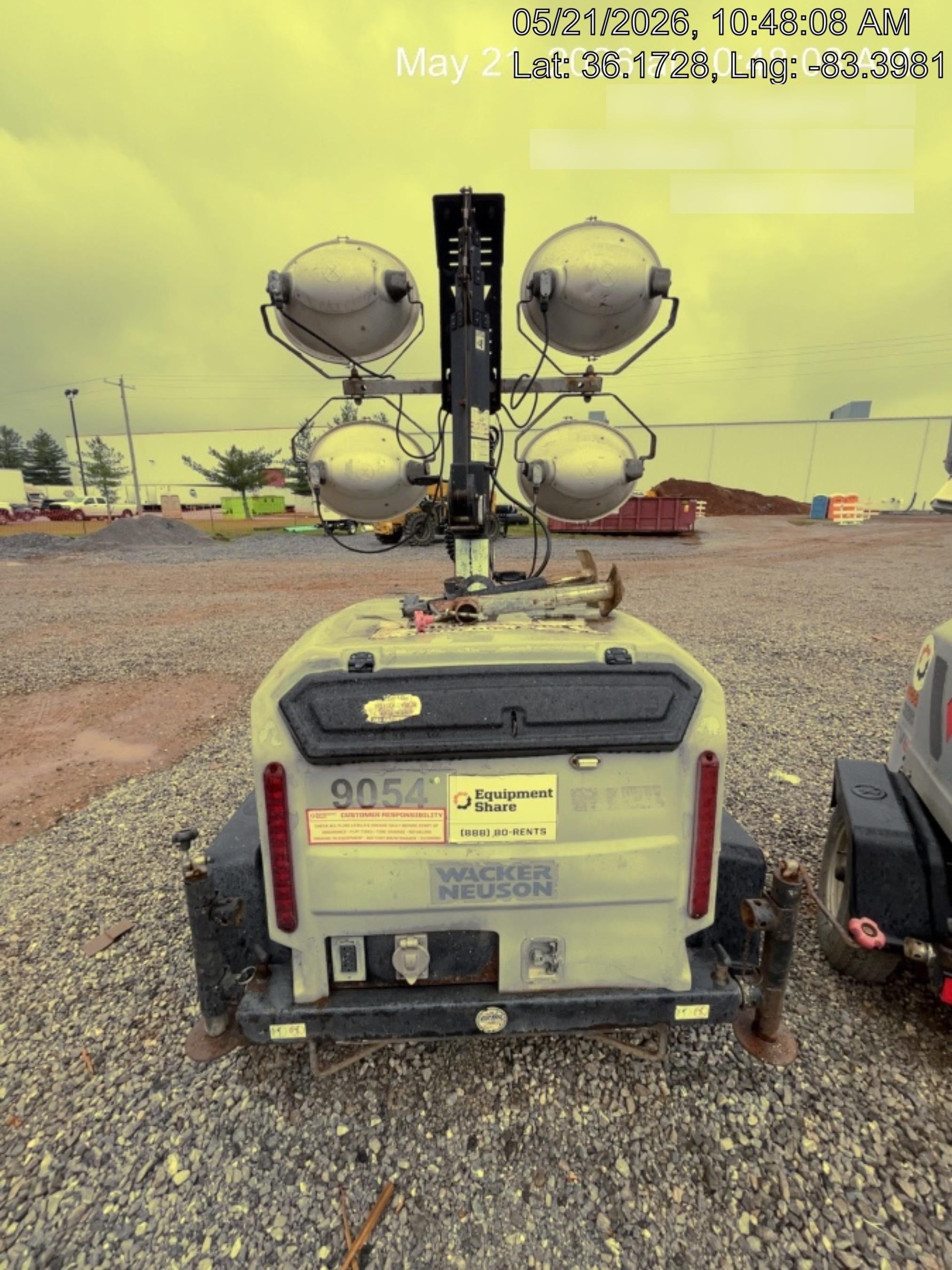 2019 Wacker Neuson LTV6K-LED Standard LED Towable Light Tower w/None