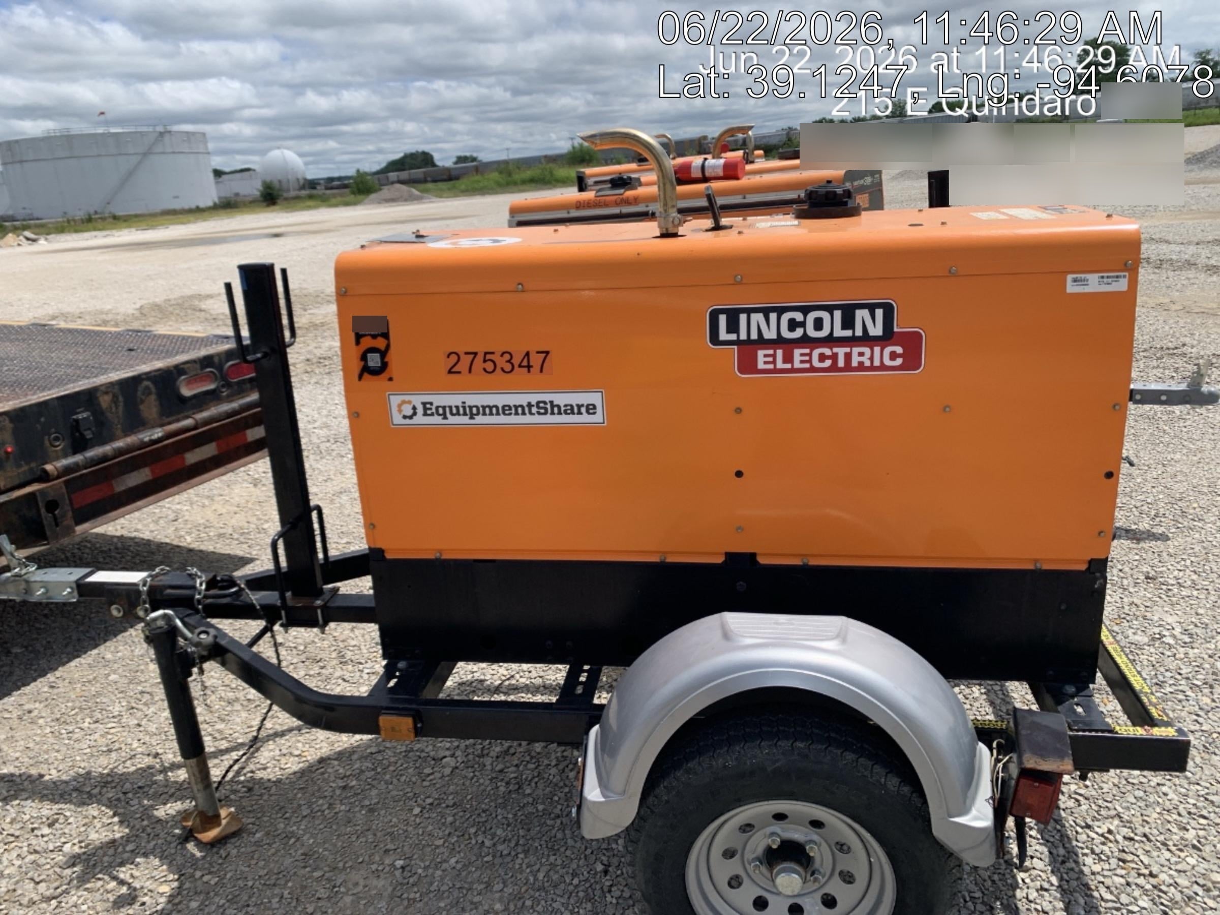 2022 Lincoln Electric LE400 Kubota V1505, Trlr, Cable Rack, Light Kit, ES Decals, T3