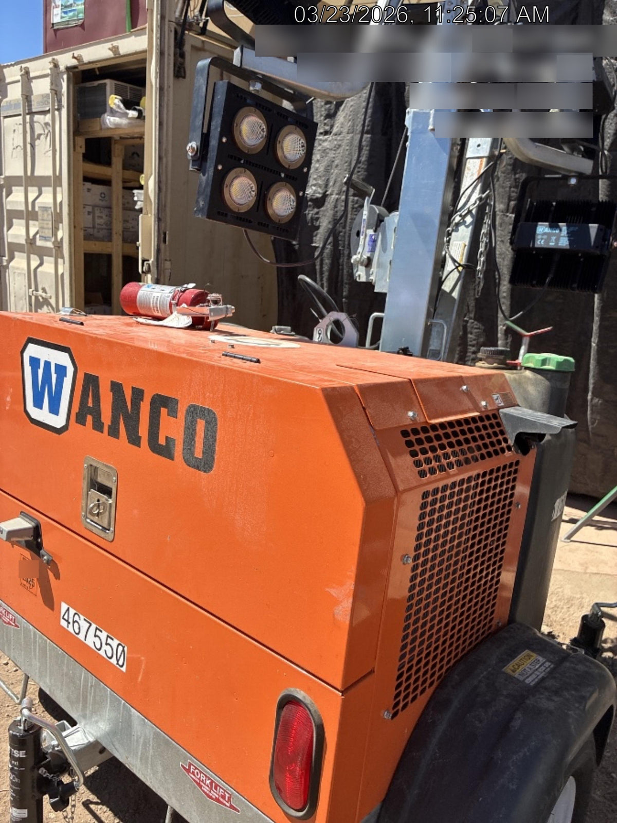 2024 Wanco WLTT-4MM4K Diesel, Deep Sea Controller, Shore Power Plug, Auto Start, (4) 350W LED Floodlights, 4kW Generator, 60 Gal Fuel Tank, 2" Ball, T3