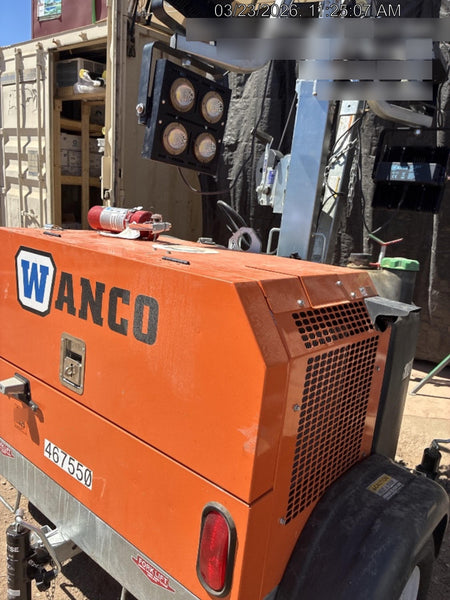 2024 Wanco WLTT-4MM4K Diesel, Deep Sea Controller, Shore Power Plug, Auto Start, (4) 350W LED Floodlights, 4kW Generator, 60 Gal Fuel Tank, 2" Ball, T3