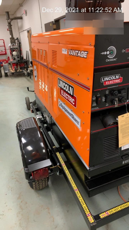 2021 Lincoln Electric Vantage 549X Ready Pak 3, ORANGE (includes trailer, cable rack, fender light kit)