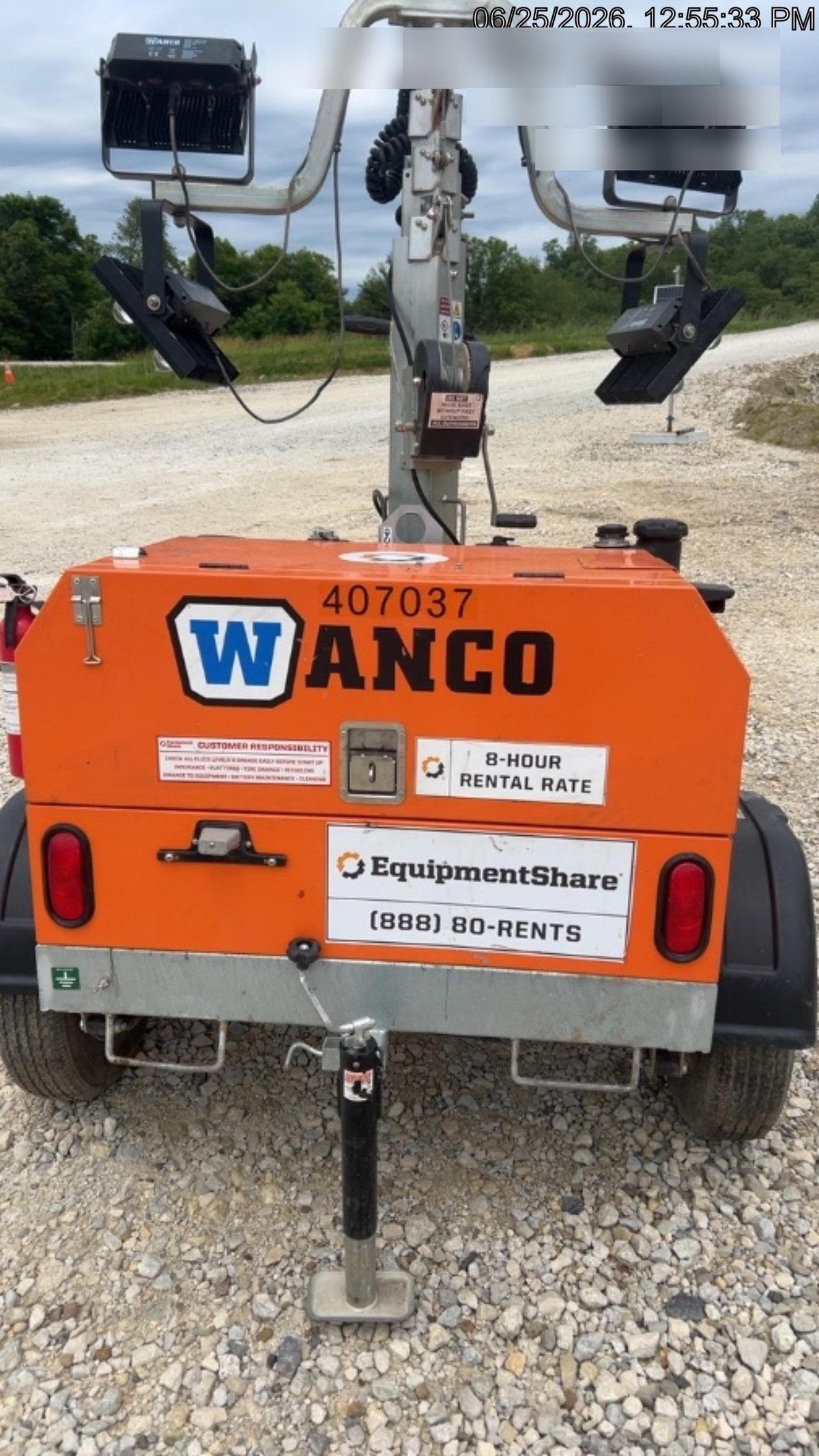 2024 Wanco WLTT-4MM4K Diesel, Deep Sea Controller, Shore Power Plug, Auto Start, (4) 350W LED Floodlights, 4kW Generator, 60 Gal Fuel Tank, 2" Ball, T3