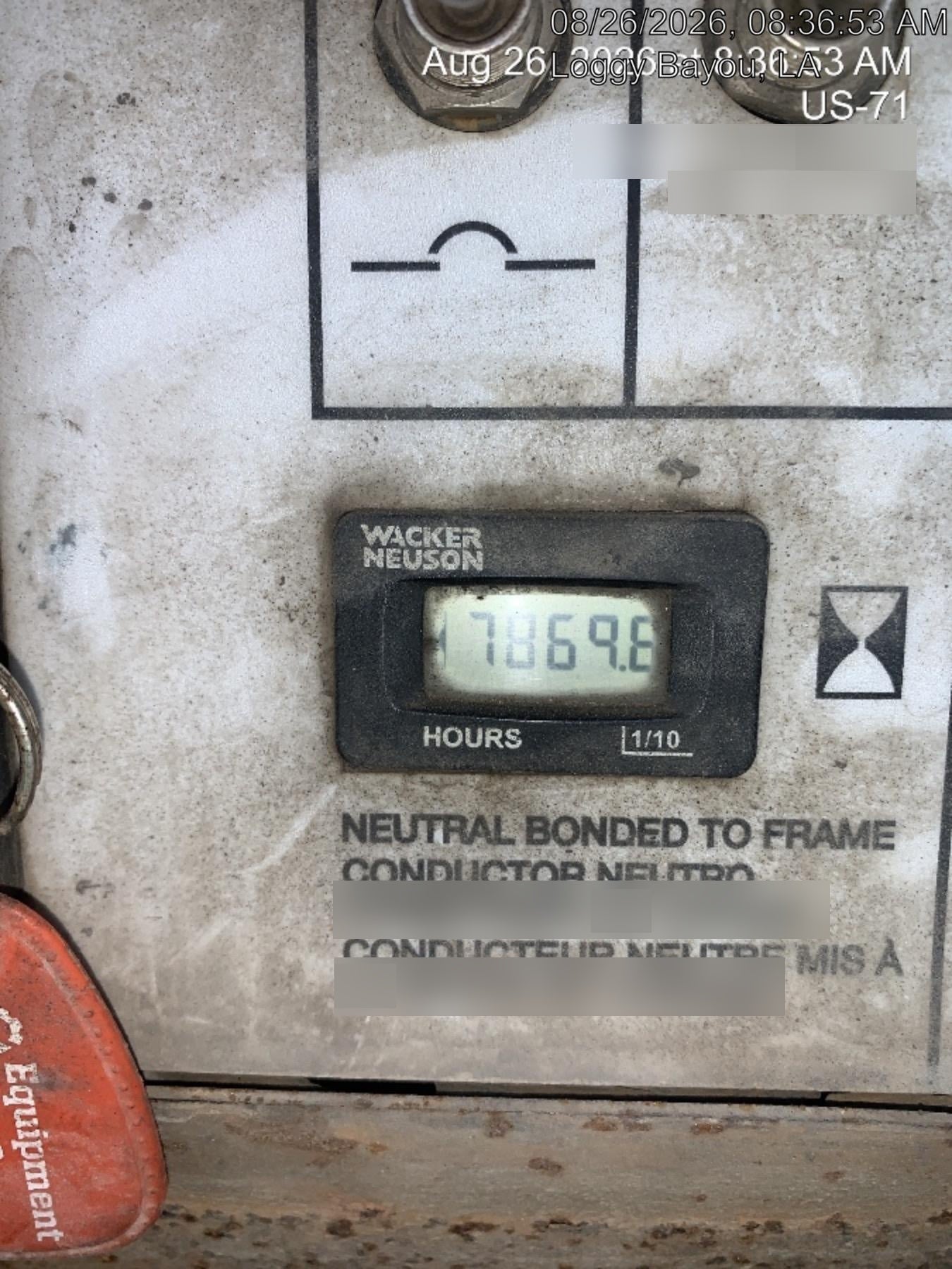 2019 Wacker Neuson LTV6L-MH Mobile Light Tower w/Fuel Level Sensor Installed