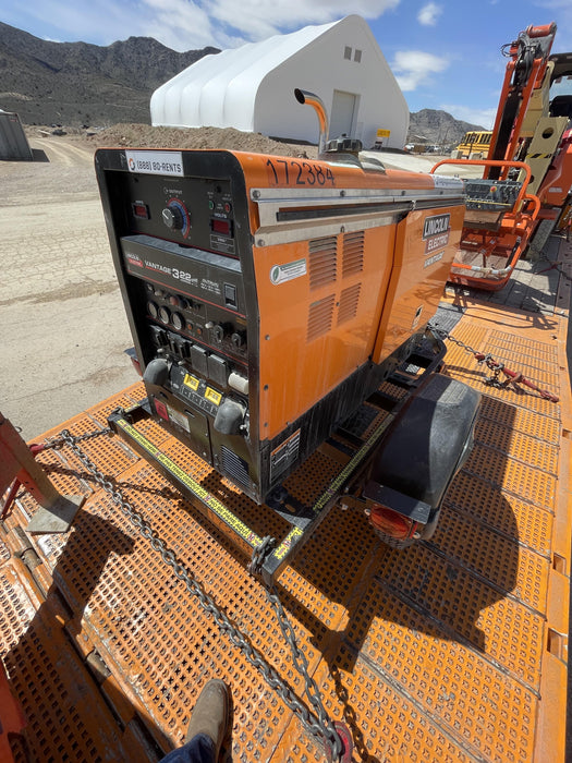 2021 Lincoln Electric Vantage 322 Vantage 322 Ready Pak 3 w/ Decals, ORANGE (includes trailer, cable rack, fender light kit) NO Telematics