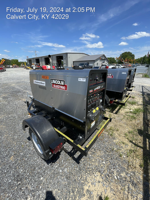 2024 Lincoln Electric LE400 Kubota V1505, Trlr, Cable Rack, Light Kit, ES Decals, T3