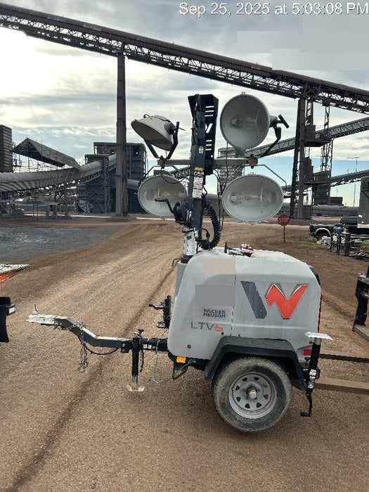 2018 Wacker Neuson LTV6L-MH Wacker Neuson LTV6L Mobile Light Tower w/Fuel Level Sensor Installed