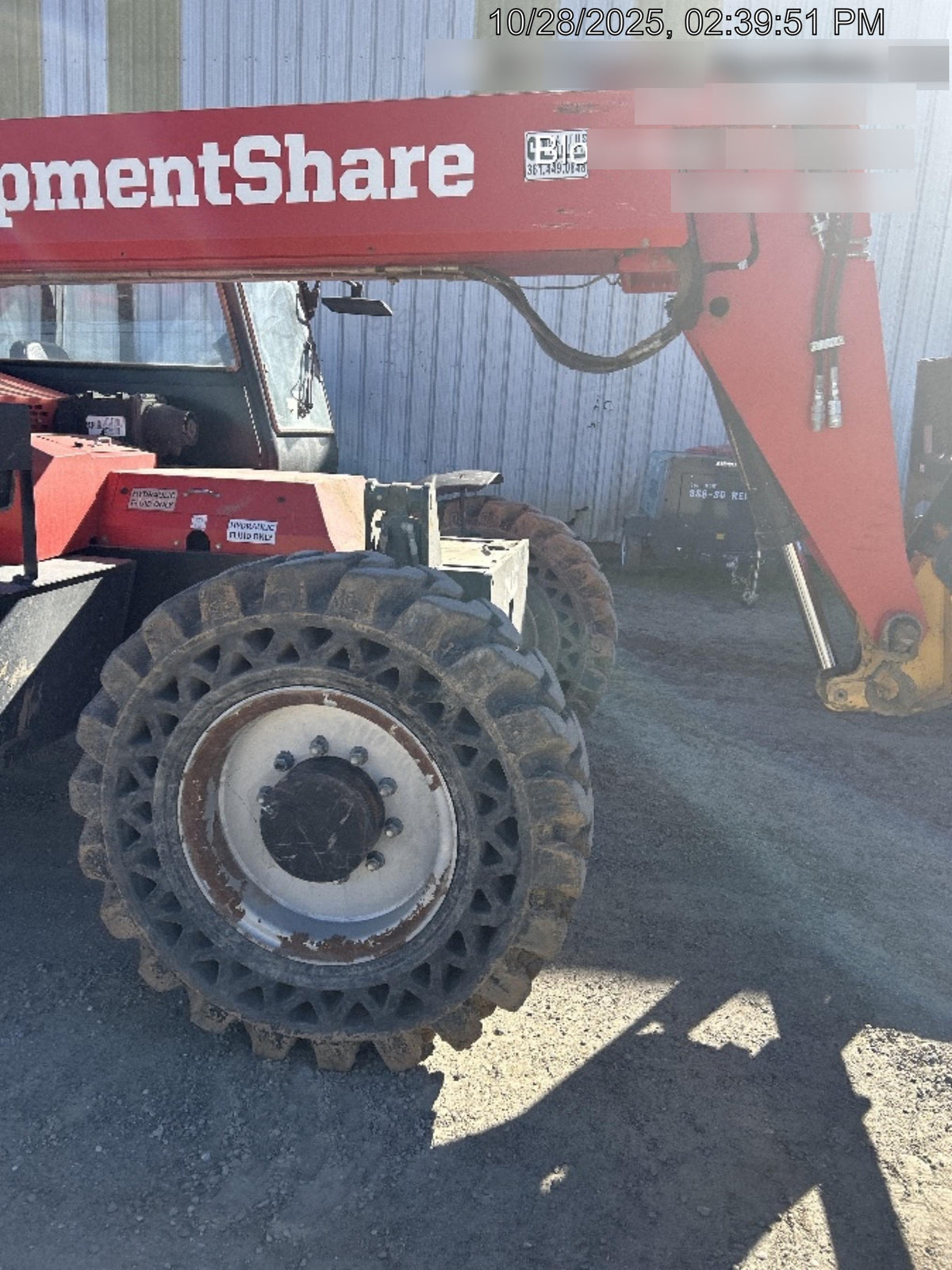 2019 Manitou MTA12042 120hp T4F, Cab/Heat/Air, Cab and Boom LED work lights, Auxiliary Hydraulics, Solid Tires, Amber strobe, Lift Hook 66" Carriage, 60" Forks