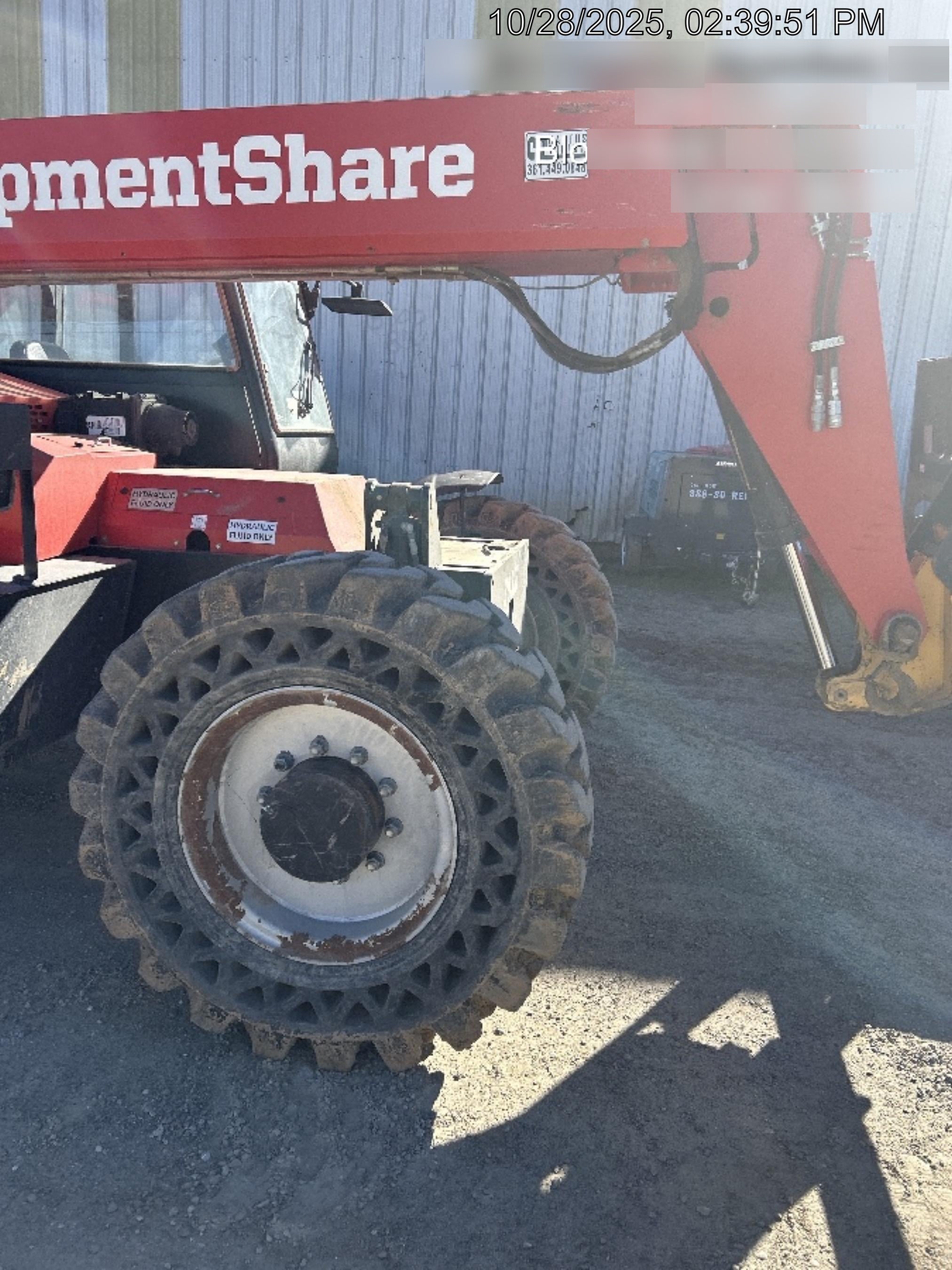 2019 Manitou MTA12042 120hp T4F, Cab/Heat/Air, Cab and Boom LED work lights, Auxiliary Hydraulics, Solid Tires, Amber strobe, Lift Hook 66" Carriage, 60" Forks
