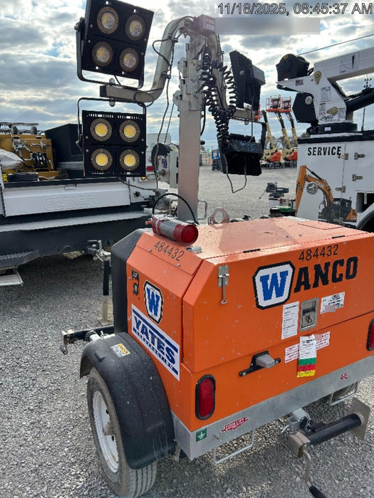 2024 Wanco WLTT-4MM4K Diesel, Mitsubishi L2E, 9.0HP @1800 rpm, Deep Sea Controller, Shore Power Plug, Auto Start, (4) 350W LED Floodlights, 4kW Generator, 60 Gal Fuel Tank, 2" Ball, T3