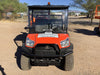 2021 Kubota RTV-X1140W-H Plastic Canopy, Windshield Acrylic Clear, LED Strobe Light, Wire Harness Kit, Back up Alarm