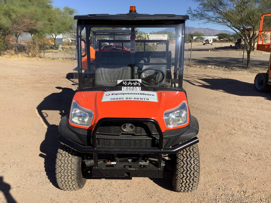 2021 Kubota RTV-X1140W-H Plastic Canopy, Windshield Acrylic Clear, LED Strobe Light, Wire Harness Kit, Back up Alarm