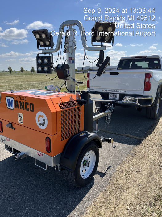 2024 Wanco WLTT-4MM4K Diesel, Deep Sea Controller, Shore Power Plug, Auto Start, (4) 350W LED Floodlights, 4kW Generator, 60 Gal Fuel Tank, 2" Ball, T3