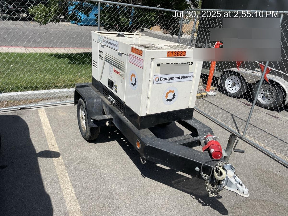 2020 Multiquip DLW400ESA4 400 amp Welder, 14kW, 120/240V, T4F Kubota, Trailer