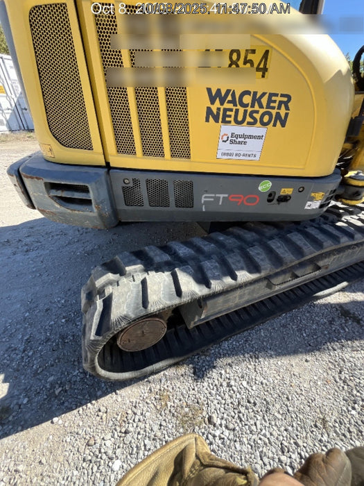 Wacker Neuson ET90 Cab, Long Dipperstick, Track, Bucket