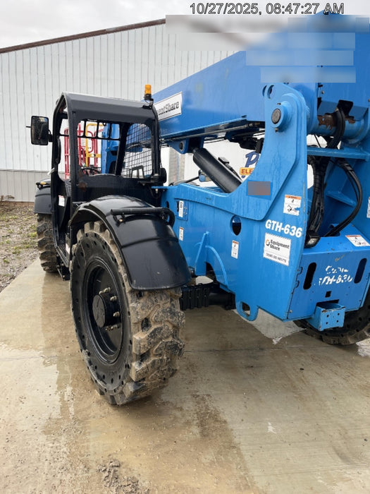 2018 Genie GTH-636 Genie GTH-636 w/Open ROPS, Work Lights, Solid Tires, RH Cab Mesh, Beacon, 48" Carriage and Forks