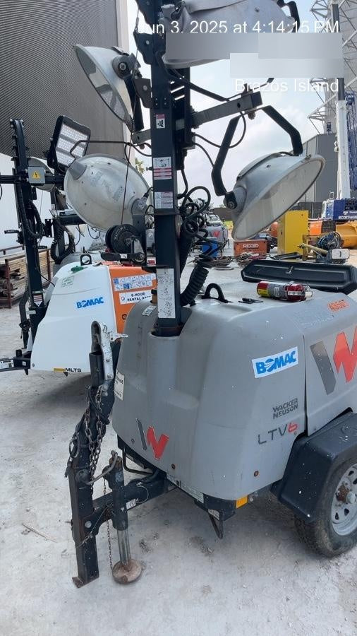 2019 Wacker Neuson LTV6L-MH Wacker Neuson LTV6L Mobile Light Tower w/Fuel Level Sensor Installed