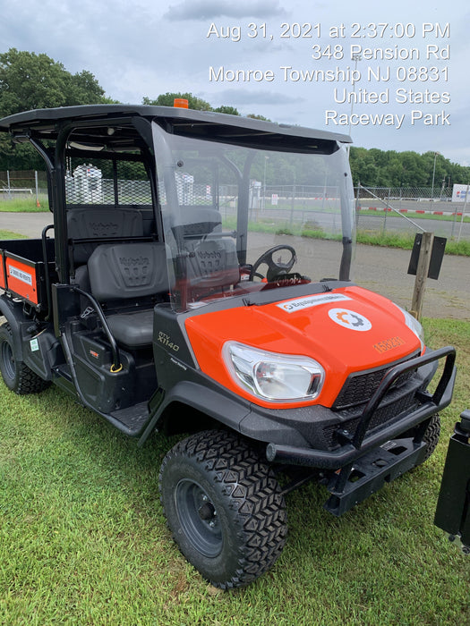 2021 Kubota RTV-X1140W-H Plastic Canopy, Windshield Acrylic Clear, LED Strobe Light, Wire Harness Kit, Back up Alarm