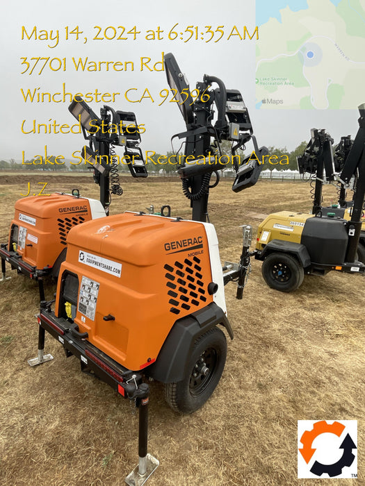 2023 Generac MLT2 Diesel, Flex Switch 120V Input, Powerzone Controller, 
(4) 320W LED Lights, 4kW Generator, 39.9 Gal Fuel Tank, 2" Ball, T3