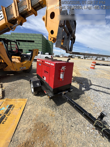 2022 Shindaiwa DGW400MDL Kubota D902 Engine, 23 HP, Dual Op Welder, Wire, Arc, Droop Stick, Tig, and CC Stick Functionality, Simulphase, 3 Phase and 1 Phase Gen Output, Single Axle NB Trlr, Slr Trckl Chrg 12V 12W, Fire Ext
