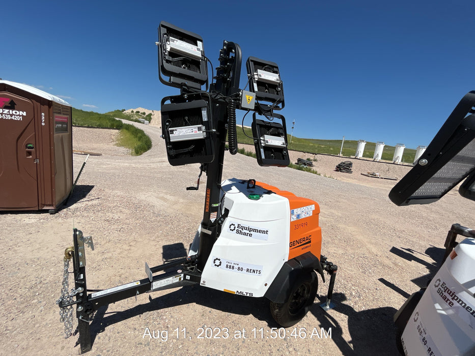 2023 Generac MLT2 Diesel, Flex Switch 120V Input, Powerzone Controller, (4) 320W LED Lights, 4kW Generator, 39.9 Gal Fuel Tank, 2" Ball, T3