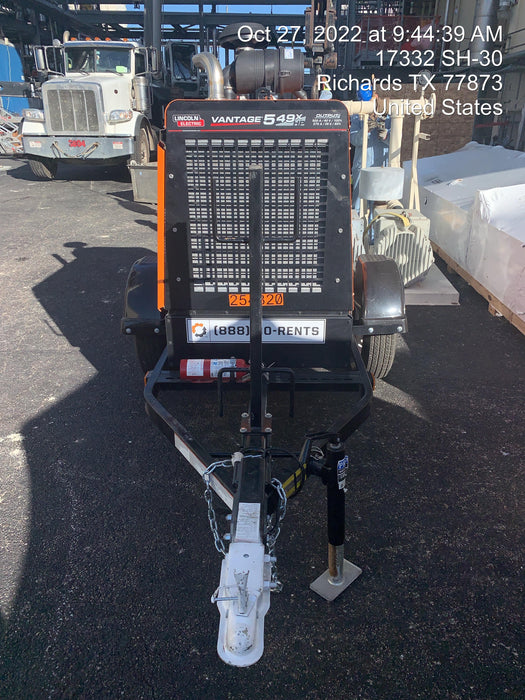 2022 Lincoln Electric Vantage 549X Crosslink Technology, Trailer Mounted, ES Decals, T3