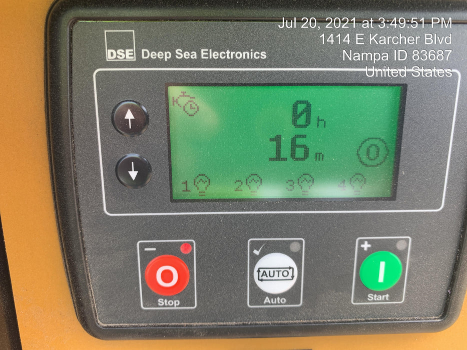 2021 Allmand NLV3GR (4) LED Light Fixture 350W, 23' Vertical Mast, 3kW Prime, Towable, Deep Sea L401, Leveling Jacks, Yanmar T4F 5.8hp