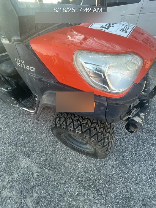 2019 Kubota RTV-X1140W-H 4WD, LED Strobe, Windshield Tempered Glass, Plastic Canopy, Wire Harness Kit, Backup Alarm