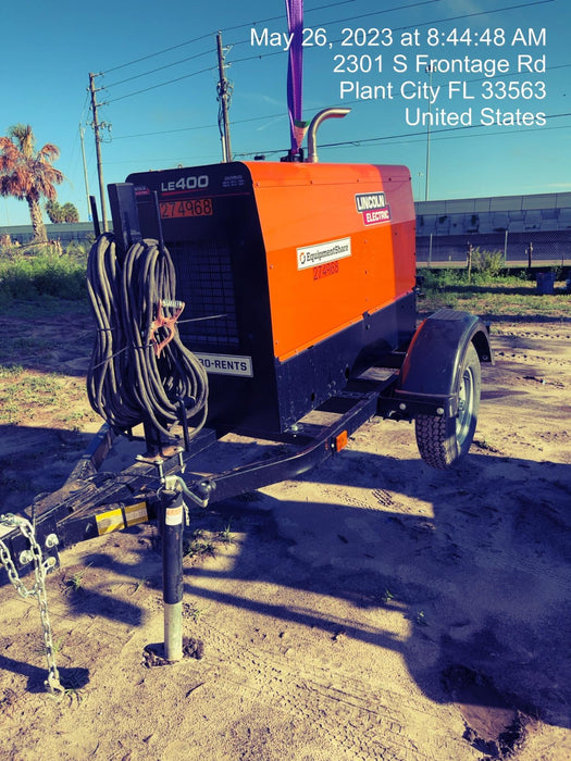 2022 Lincoln Electric LE400 Kubota V1505, Trlr, Cable Rack, Light Kit, ES Decals, T3