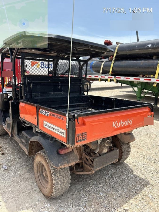 2022 Kubota RTV-X1140W-H Plastic Canopy, Windshield Acrylic Clear, LED Strobe Light, Wire Harness Kit, Back up Alarm