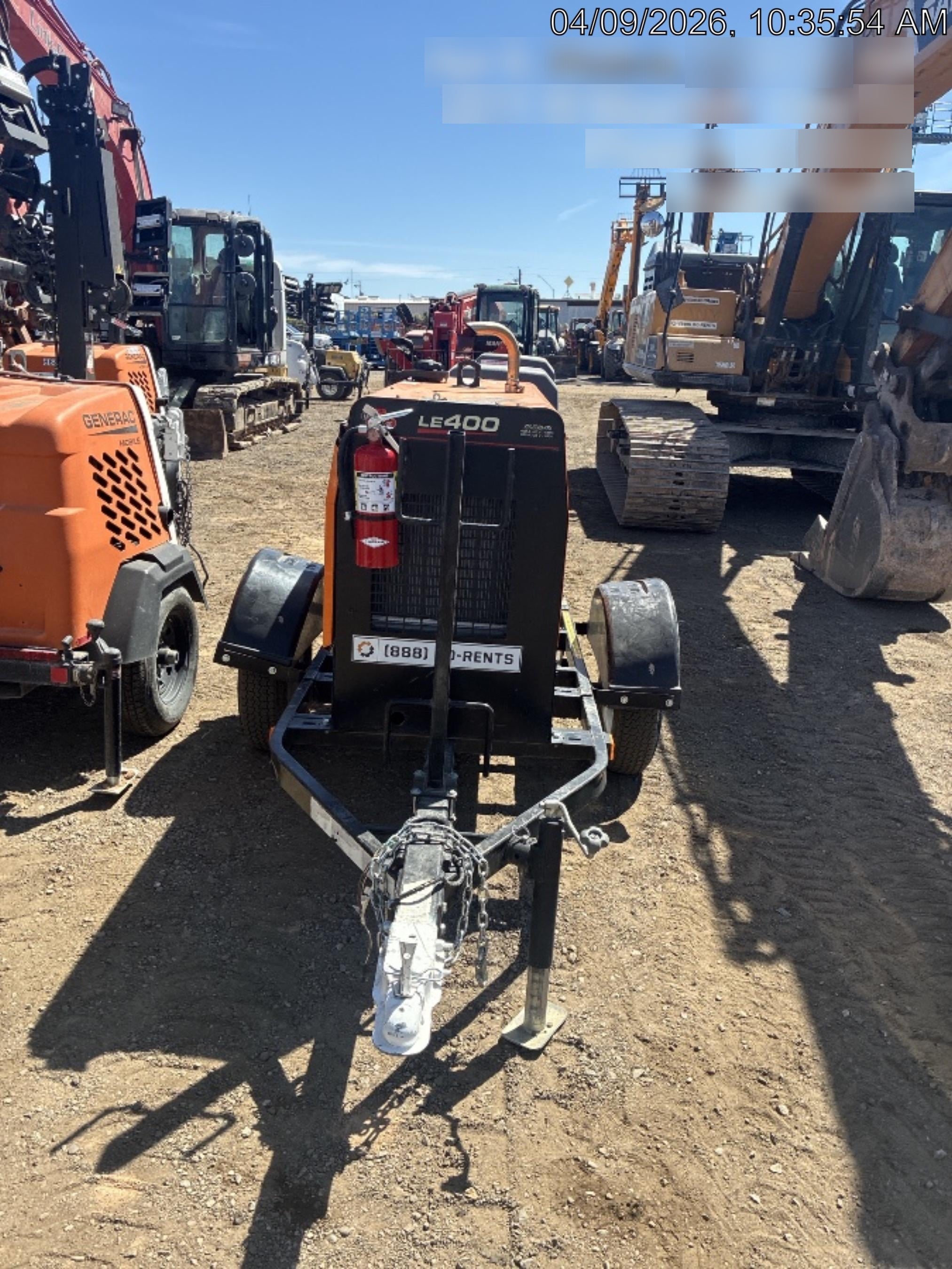 2022 Lincoln Electric LE400 Kubota V1505, Trlr, Cable Rack, Light Kit, ES Decals, T3