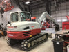2019 Takeuchi TB290 Cab, AC, Rubber Tracks, Dozer Blade, Travel Alarm, Control Pattern Change Valve, Auxiliary Hydraulics w/18" Quick Coupler Bucket with teeth, 6.2 cu. ft. capacity/24" Quick Coupler Bucket with teeth, 8.6 cu. ft. capacity/36" Quick Coupler Bucket with teeth, 13.4 cu. ft. capacity, Quick Coupler, Hydraulic Thumb Installed