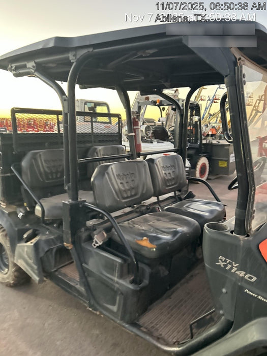 2022 Kubota RTV-X1140W-H Plastic Canopy, Windshield Acrylic Clear, LED Strobe Light, Wire Harness Kit, Back up Alarm