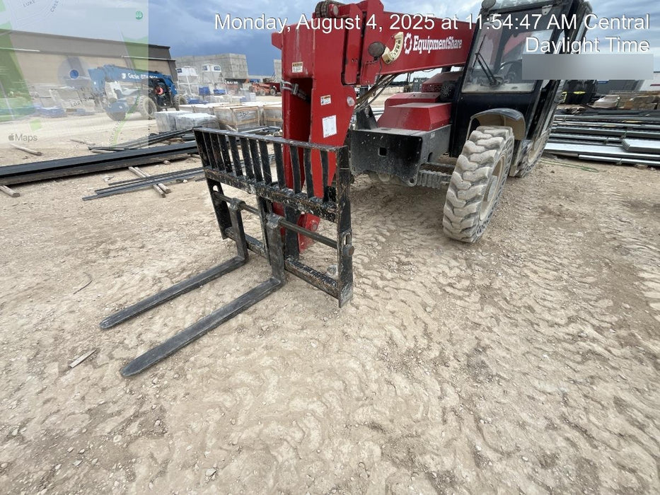 2019 Manitou MTA8044 74hp T4F, Cab/Heat/Air, Cab and Boom LED work lights, Auxiliary Hydraulics, Solid Tires, Amber strobe, Lift Hook 66" Carriage, 60" Forks