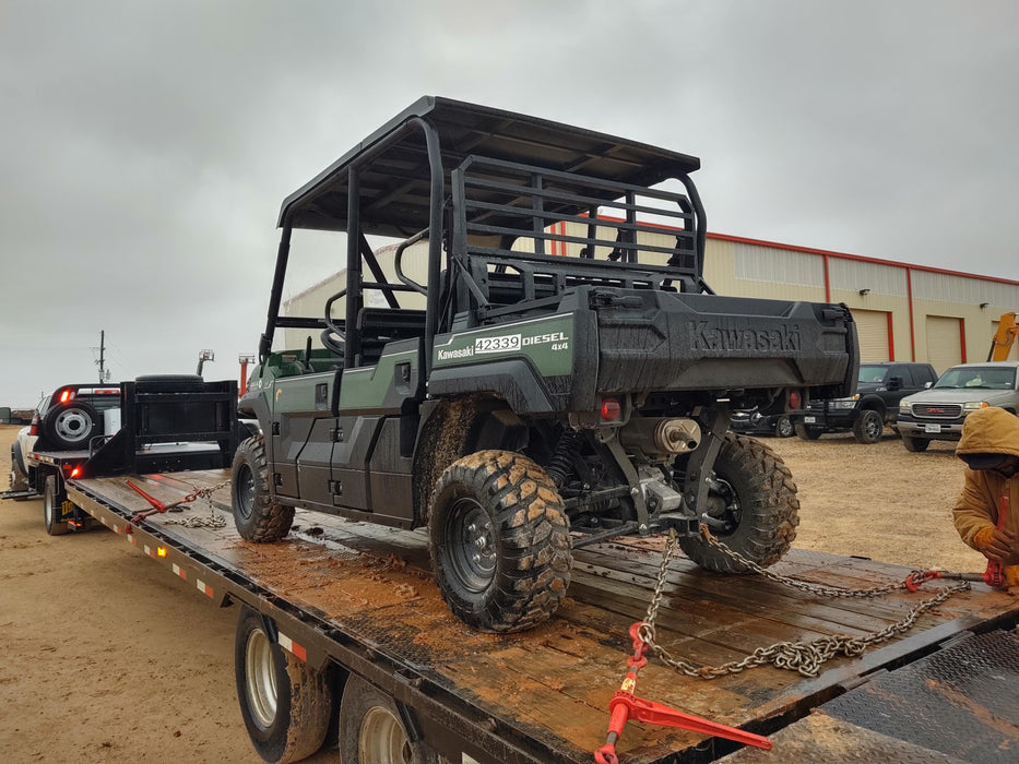 2019 Kawasaki Mule PRO-DXT Standard Options, Backup Alarm, Beacon, Plastic Hard Top, Poly Windshield, Horn Kit